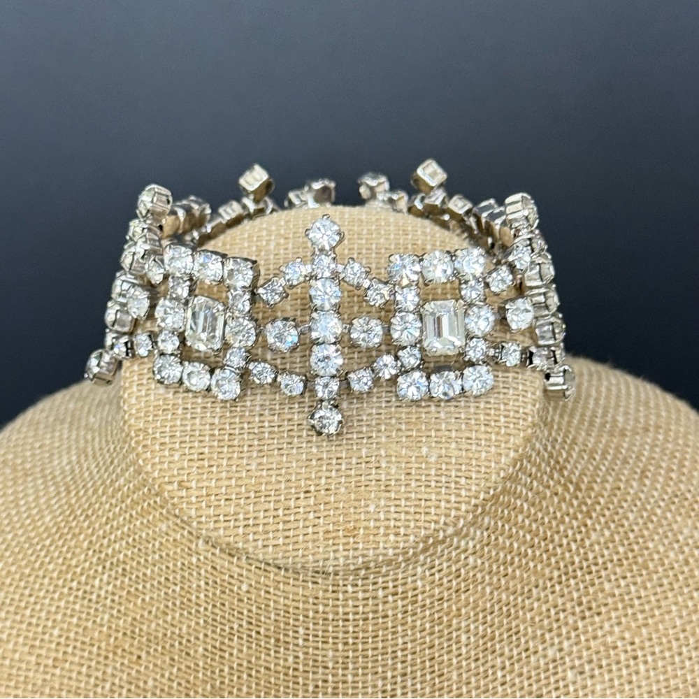 VTG Rhinestone Bracelet Kramer of NY ? Unmarked
